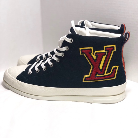 NEW Mens Sz 11 Authentic L VUITTON high top shoe - Picture 1 of 7